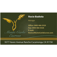 Monte Carlo Escrow Business Cards